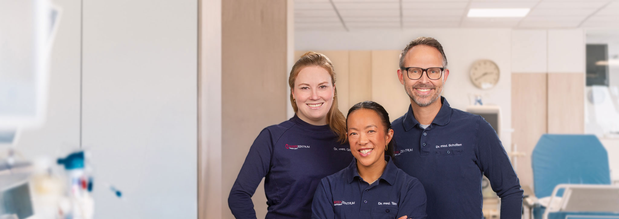 Ärzteteam im Nierenzentrum Leverkusen