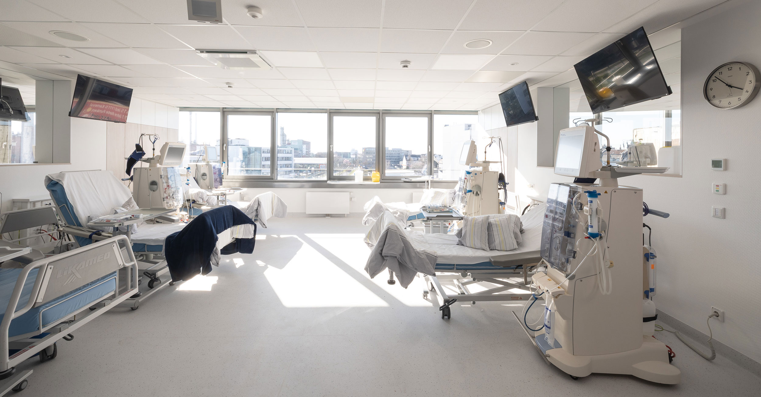 Dialyseraum im Nierenzentrum Leverkusen